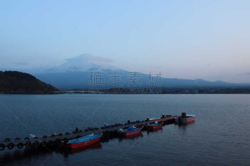 富士山,湖,山,河口湖,富士河口湖,山梨县,倒影湖,自然,水,天空