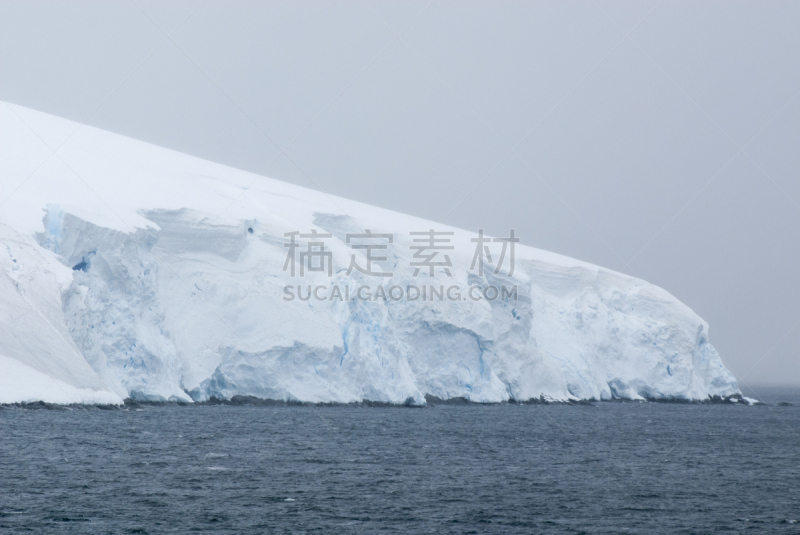 南极洲,多云,白昼,水,风,气候,高视角,雪,干的,白色