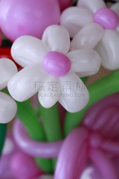 花束,桔梗花,垂直画幅,风,尼龙,气球,夏天,组物体,生日,塑胶