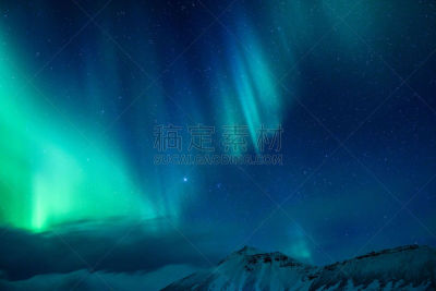 北极光,非凡的,天空,暴风雨,星系,水平画幅,夜晚,雪,无人,北极星