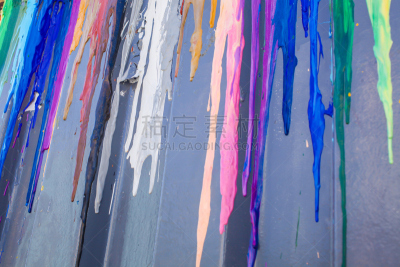 撒出,水滴,背景,墙,大量物体,颜色,油漆罐,古典式,金属,画笔