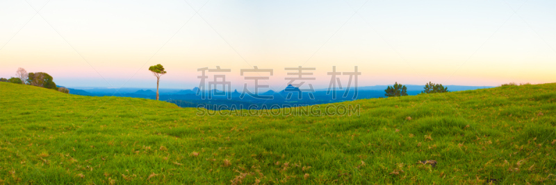 山,澳大利亚,温室,玻璃房山脉,非都市风光,水平画幅,无人,全景,户外,阳光海岸