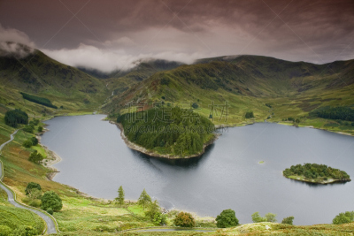 豪斯沃特水库,水,水平画幅,山,无人,英格兰,水库,户外,湖,玛达尔山谷