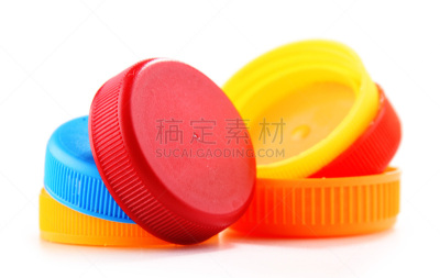 塑胶,白色背景,瓶盖,分离着色,垃圾,水,水平画幅,无人,超级市场,组物体