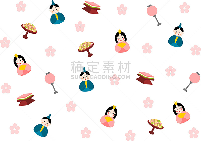 Illustration of Hinamatsuri(Doll’s Festival)