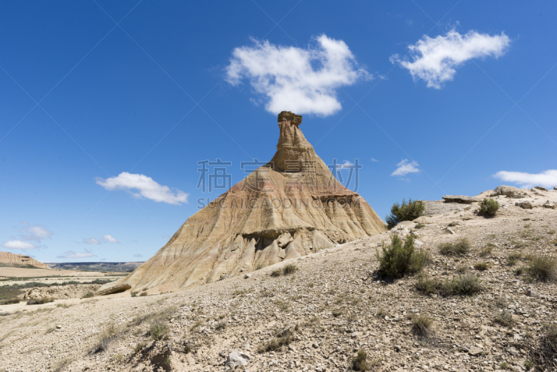 bardenas reales,沙漠,纳瓦拉,自然,天空,粘土,水平画幅,地形,山,沙子