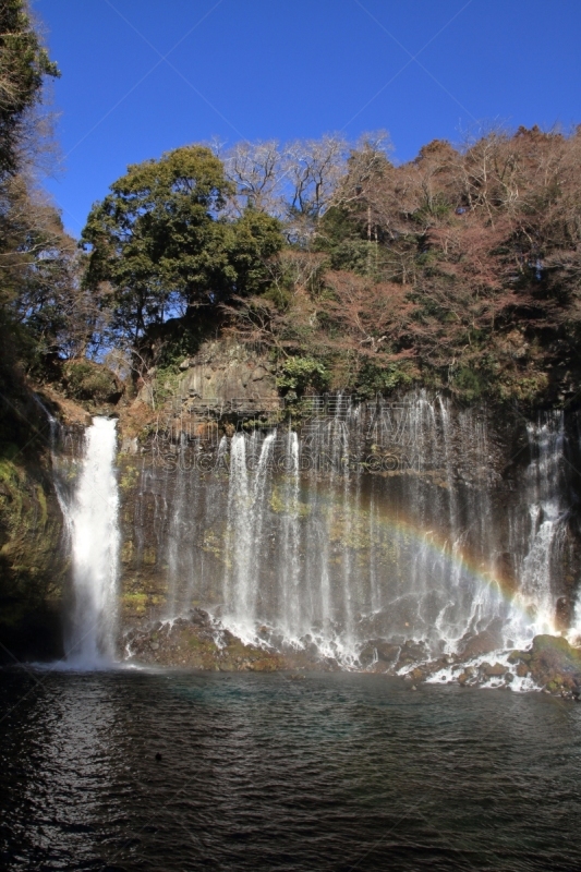 shiraito falls,日本,静冈县,彩虹,自然,垂直画幅,天空,白内障,非都市风光,地形