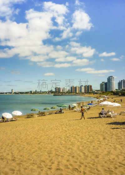 punta del este,夏天,海滩,自然,垂直画幅,南美,度假胜地,沙子,建筑,乌拉圭