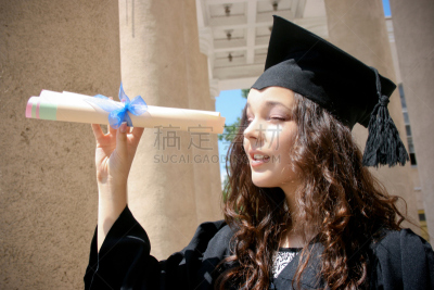 未来,青年人,看,学生,文凭,毕业礼服,壁炉架,晚礼服,美,青少年