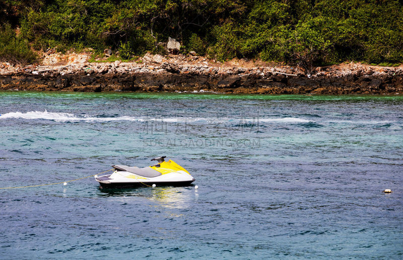 现代,喷气划船赛,海浪,海滩,岛,背景,运动,热带气候,希腊,自然神力