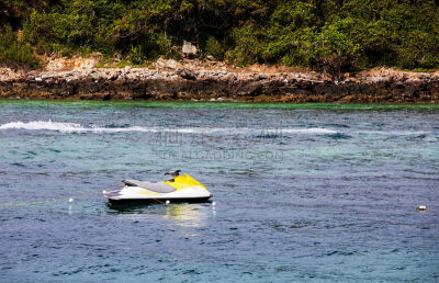 现代,喷气划船赛,海浪,海滩,岛,背景,运动,热带气候,希腊,自然神力