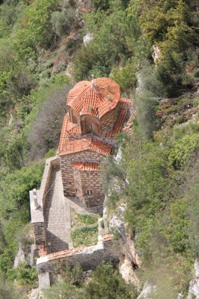 教堂,培拉特,瓦,垂直画幅,悬崖,旅游目的地,建筑,无人,巴尔干,阿尔巴尼亚