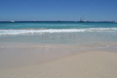 海滩,海洋,地中海,福门特拉岛,桨叉架船,客船,沙子,夏天,巴利阿里群岛,海浪