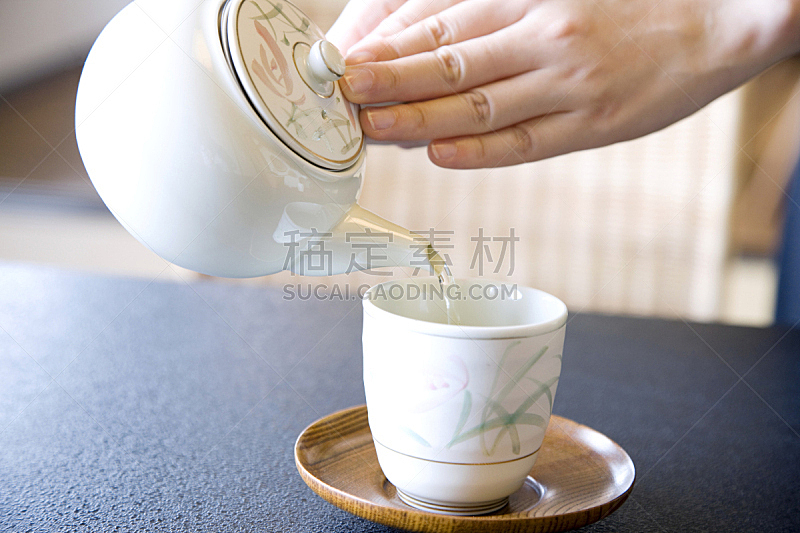 日本,茶,茶道,女人,水平画幅,人体,热饮,手,人,饮料