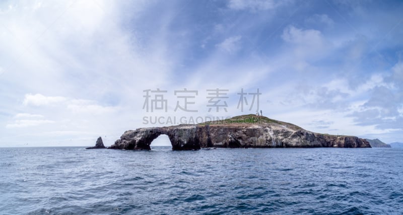 海峡国家公园,加利福尼亚,自然美,海岸线,波浪,岩石,水湾,夏天,户外,天空