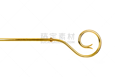 圣诞老人,留白,水平画幅,圣尼古拉斯,白色背景,背景分离,图像,黑色,牧羊人之杖