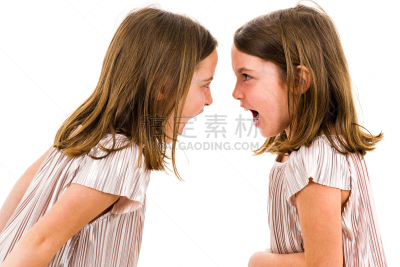 姐妹,双胞胎,女孩,公亩,可爱的,背景分离,家庭,肖像,仅儿童,面部表情