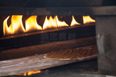 比萨饼,肉,薄烤饼,塞满了的,传统,热,清新,香料,食品,烤炉
