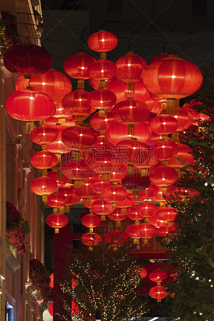 中国灯笼,红色,灯笼,灯,中国,中国元宵节,曝光过度,传统庆典,艺术,无人