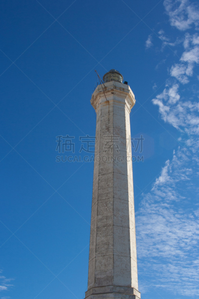 天空,灯塔楼,蓝色,莱乌卡,背景,垂直画幅,阿方索十三世,公主,普利亚区
