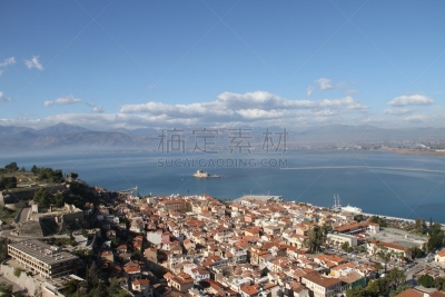 希腊,纳乌普利亚,水平画幅,南船座,无人,欧洲,要塞,威尼斯,水湾,摄影