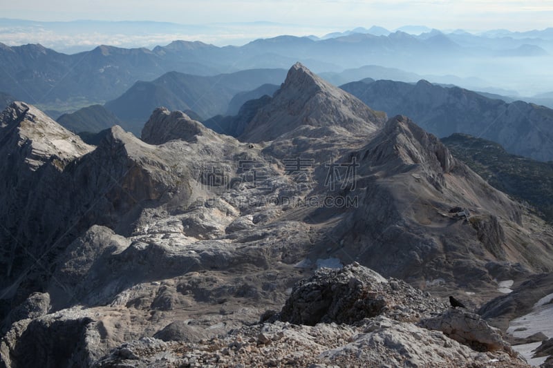 julian alps,斯洛文尼亚,看风景,特里格拉夫峰,特里格拉夫国家公园,国家公园,沟壑,水平画幅,无人,夏天