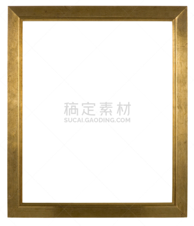 相框,空的,白色背景,木制,分离着色,金色,边框,黄金,无人,古老的