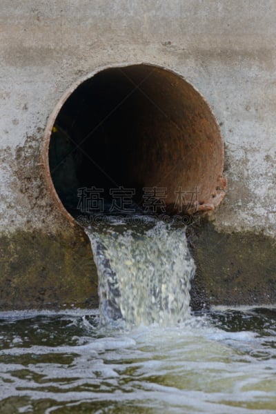 污水,排水沟,管道,水,漏泄,地下的,排水口,有序,洞,暗色