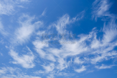 天空,云景,白色,蓝色,脆弱,美,风,水平画幅,无人,违规停车罚单