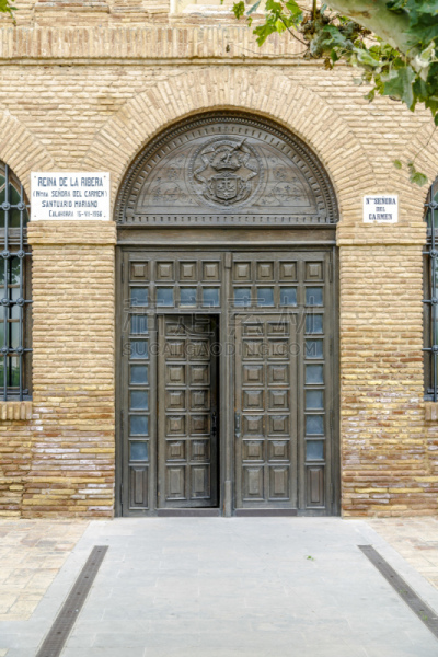 建筑物门,门,神殿,西班牙,卡门,拉卡拉奥拉,里奥哈,修院,垂直画幅,图像