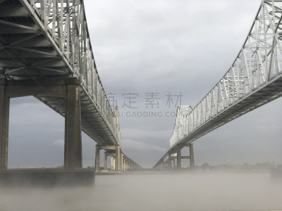 纽奥尔良,桥,路易斯安那州,密西西比河,约旦河西岸,东亚,伦敦城,河岸,天空,通勤者