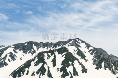 日本阿尔卑斯山脉,雪,山,立黑山部阿尔卑斯山脉路线,室堂,富山,黑部市,长野县,雪山,天空