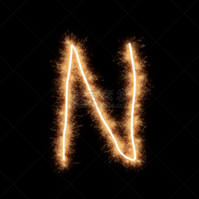 字母,英文字母n,黑色背景,热,背景,夜晚,斯帕克斯,闪亮的,红色,文字