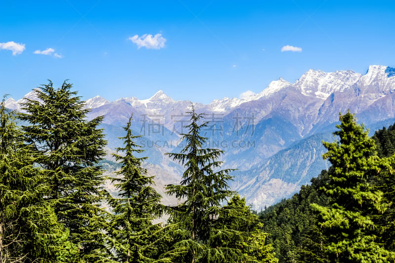 山脉,巴基斯坦,山谷,风景,自然美,开伯尔山口,北,居住区,自然,草地