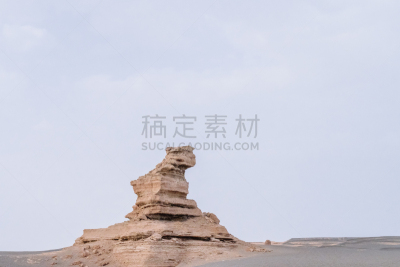 中国,岩石,甘肃省,雅丹,戈壁滩,超现实主义的,西北,远距离,沙漠,户外