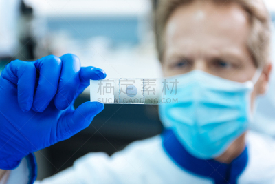拉布拉多犬,医学样本,认真的,科学家,化学家,基因组学,科学实验,制服,实验室,现代