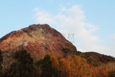 有珠山,地球女神,自然,里山,非都市风光,水平画幅,地形,秋天,无人,火山地形