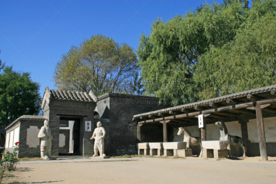 远古的,纪念碑,天空,旅游目的地,水平画幅,地形,无人,蓝色,户外