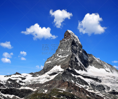 马特洪峰,策尔马特,瓦莱斯州,天空,水平画幅,无人,户外,瑞士阿尔卑斯山,山脊,山