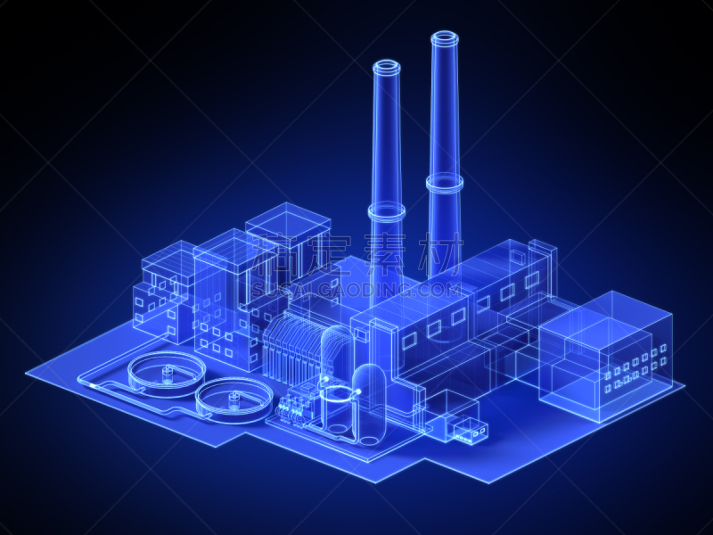 工厂,网络空间,水库,油箱,蓝图,数字化显示,普通住宅区,线框模型,储油罐,复杂性