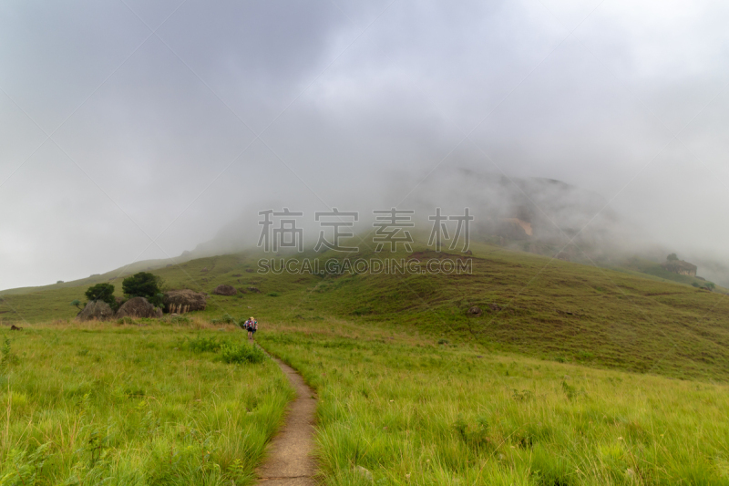 肯尼亚山脉,南非,彩虹,沟壑,自然保护区,农业,云,草,夸祖鲁-纳塔耳,春天