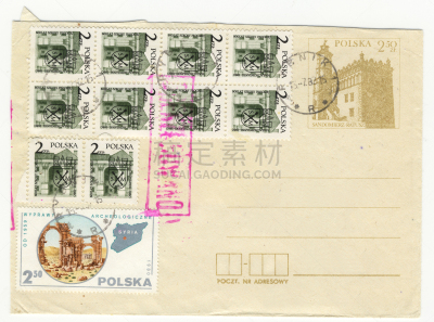 信封,波兰,雷布尼克,1982,空白的,留白,水平画幅,无人,古老的