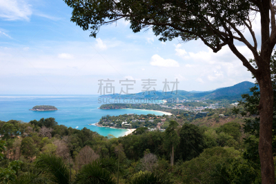 卡隆海滩,普吉岛,视角,帕通海滩,安达曼海,水,天空,水平画幅,无人,夏天