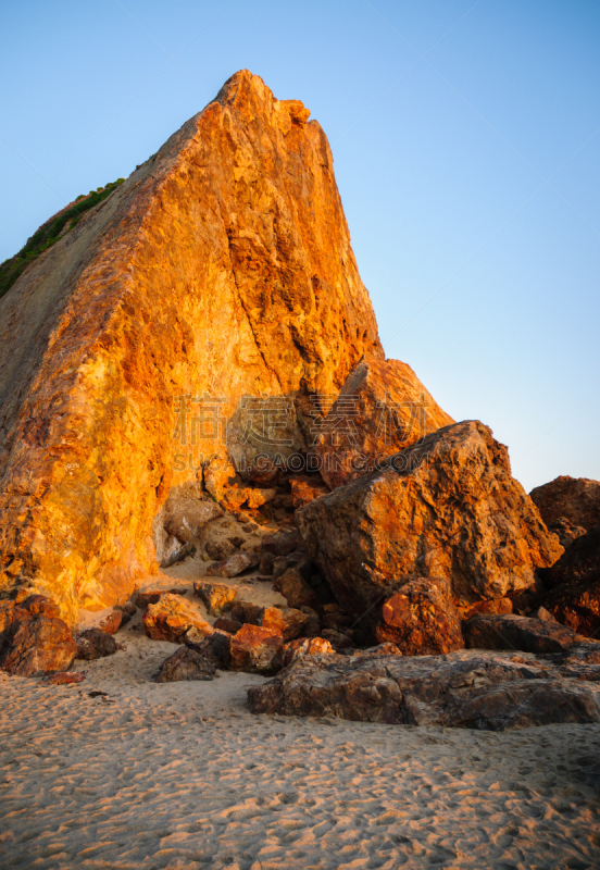 海滩,州,垂直画幅,公园,悬崖,半岛,沙子,无人,海岬,户外