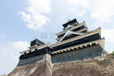 熊本城,熊本,日本,江户时代,日本武士,天空,水平画幅,建筑,蓝色,户外
