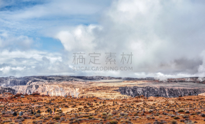 u形弯管,自然,天空,美国,旅游目的地,水平画幅,地形,无人,户外,北美