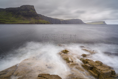 内斯特角灯塔,海景,水,天空,斯凯岛,水平画幅,山,无人,苏格兰,户外