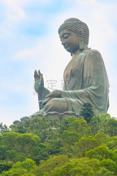天坛大佛,雕像,特写,宝莲禅寺,大菩萨,黄金海岸神仙湾,铜像,大屿山,佛,修道院