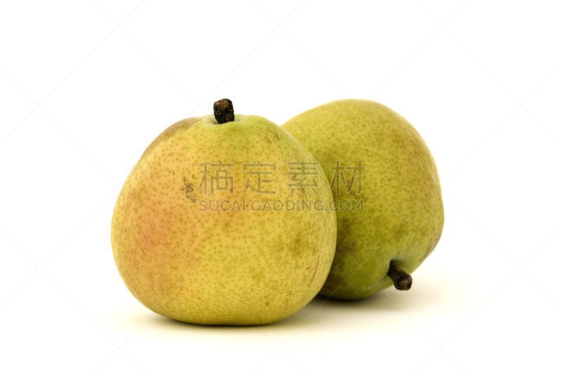 anjou pear,选择对焦,分离着色,水平画幅,绿色,梨,素食,水果,无人,有机食品