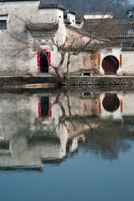 乡村,自然,垂直画幅,旅游目的地,建筑,无人,抽象,户外,黄山山脉,城镇